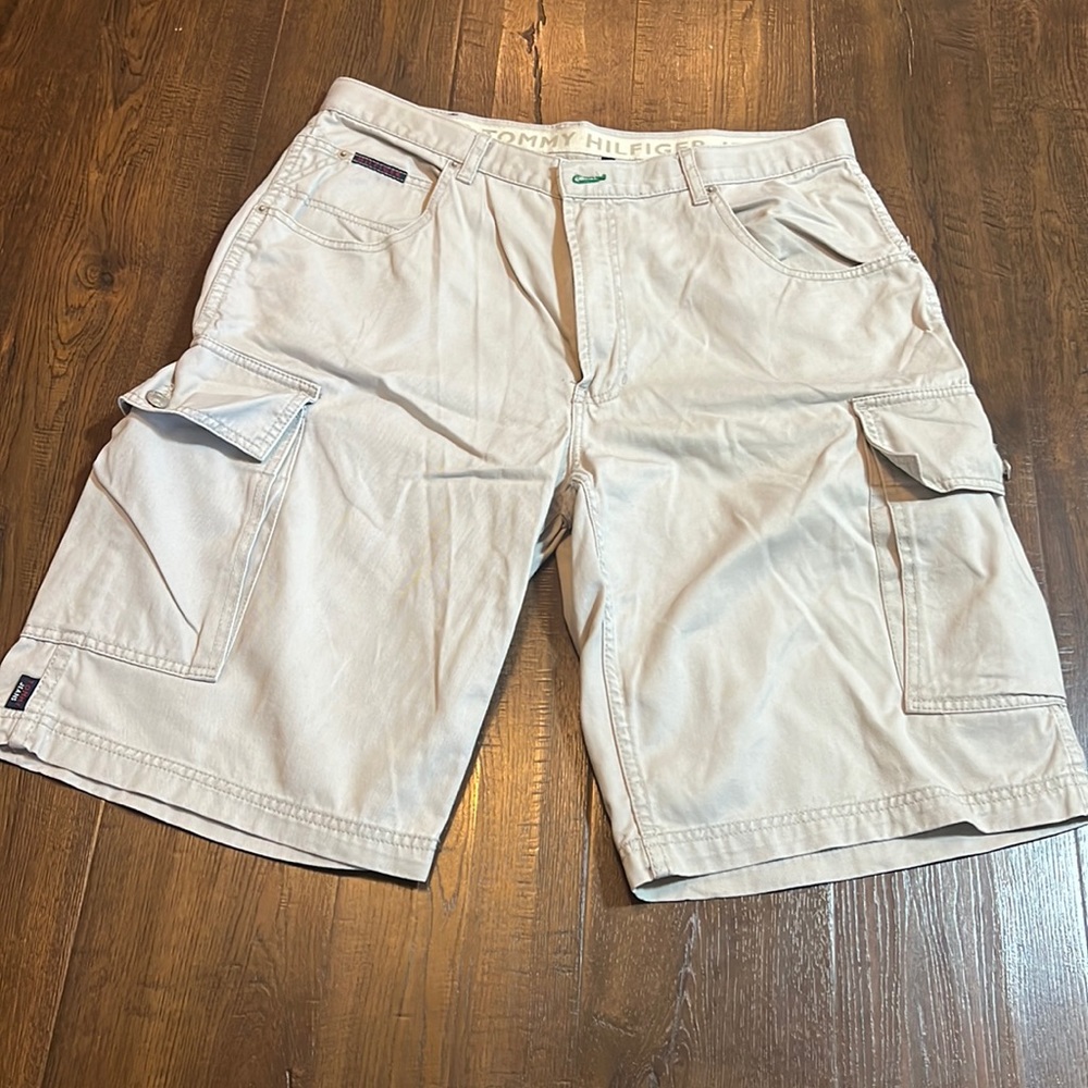 Mens Cream Tommy Hilfiger Shorts